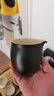 南山先生|禅风黑石头釉公道杯 黑陶分茶器 日式功夫茶具粗陶 黑陶龙蛋公道杯【龙蛋】220ml 实拍图
