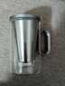 尚明（SAMADOYO）铝盖高硼硅玻璃泡茶杯过滤茶杯茶水分离办公家用大容量透明茶杯 枪黑色500ml+恒温宝 实拍图