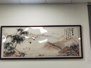 良品大师山水画办公室挂画中式客厅装饰画万里长城靠山图茶室字画风景壁画 聚宝盆锦绣山川A2 85*230cm宣纸锦绫+有机玻璃+红褐色实木框（大气款） 实拍图