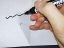 得力(deli)黑色双头记号笔美术绘画勾线笔 双头勾线笔儿童学生 12支/盒 实拍图