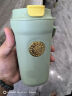 丽贝德咖啡杯不锈钢女高颜值水杯子陶瓷内胆保温杯460ML 绿色 晒单实拍图