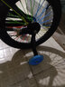 儿童自行车辅助轮童车闪光辩论童车单支撑学车轮子配件 18寸蓝色发光辅助轮一套(配工具) 实拍图