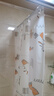 优尊浴室浴帘布防水防霉遮挡门帘窗帘挂帘卫生间保暖隔帘子拉帘免打孔伸缩杆洗澡间加厚挡水帘子沐浴间拉帘 单帘120宽*200高+环 实拍图