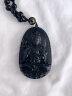 初缘天然黑曜石本命佛吊坠男女款十二生肖守护神项链蛇年送男女友礼物 生肖马-大势至菩萨 实拍图