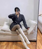 莫代尔【两条装】黑透肤光腿神器女秋冬裸感加厚黑丝袜踩脚连裤袜打底裤 灰透肤+黑透肤(连袜) 2条 均码 【80克不加绒】80-140斤 实拍图