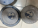 美浓烧（Mino Yaki）美浓烧 装菜盘子 家用创意日式饺子盘 早餐点心沙拉水果盘 5.0cm 古纹春秋【21.0* 】 实拍图