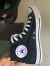 匡威（Converse）官方All Star经典帆布男女高帮休闲运动鞋黑色101010 101010/黑色 40 实拍图