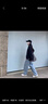 查尔斯桃心牛仔裤男女情侣同款爱心logo刺绣纯色简约基础款宽松潮流百搭长裤 实拍图