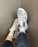 花花公子鞋子男鞋2025秋冬季新款运动鞋百搭休闲跑步厚底老爹鞋男加绒棉鞋 白色 39 实拍图