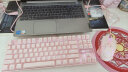 MageGeeMK-STAR套装 电竞吃鸡键盘鼠标套装 87键女生迷你便携机械键盘 有线背光机械键鼠套装 粉色 青轴 实拍图