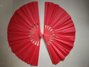 SANBF太极扇红色功夫扇武术表演中国风双面响扇健身成人儿童塑料舞蹈扇 实拍图