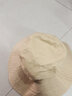 目丸渔夫帽女韩版潮百搭遮阳帽夏季薄款遮脸防晒帽学生盆帽太阳帽子女 卡其色 可调节 实拍图