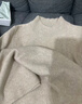 斐特玛半高领针织打底衫女春秋冬新款软糯修身长袖内搭上衣纯色毛衣女 燕麦色 S 实拍图