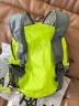 GOX折叠双肩包女轻便背包登山包旅游双肩包儿童背包户外出游休闲书包 绿灰标准款(12L) 实拍图