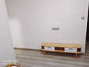 完美木匠实木环保落地电视柜现代简约北欧式小户型客厅家用地柜窄迷你简易 落地电视柜原木色白门1.4米 实拍图