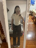 翊尚美短袖t恤女夏季棉质短款正肩翻领polo衫女装新款甜辣风修身上衣 8333杏色V领【棉质薄款】 S 【适合80-95斤】 实拍图
