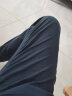 海澜之家（HLA）休闲裤男装24年春秋季直筒微弹透气轻商务系列简约男士休闲长裤子 黑色5C 2XL /185推荐84~88kg 实拍图