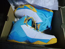 乔丹篮球鞋男运动鞋男学生透气高帮减震耐磨黑骑士战靴运动篮球鞋 芒果黄/蓝色 40.5 实拍图