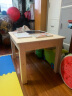 格趣 实木儿童学习桌椅套装儿童写字书桌幼儿园宝饭桌松木小方桌 80*60*52(单桌) 实拍图