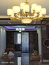 灯尉仕新中式客厅吊灯后现代简约轻奢大气餐厅灯复式楼锌合金中国风灯具 客厅15头套餐11-四室两厅 实拍图