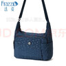 法姿休闲斜挎包包女新款时尚帆布包大容量单肩挎包欧风妈妈包   1186 1186墨蓝压花 实拍图