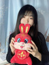 莱克咪兔年吉祥物小兔子公仔本命年毛绒玩具福兔娃娃兔兔玩偶公司年会 舞狮兔-拥抱款 20厘米 实拍图