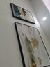 轩棠树 客厅装饰画新中式沙发背景墙壁画现代简约三联画轻奢餐厅墙画靠山招财风水书房晶瓷挂画 锦绣山河 小组合（左右40*60中60*80）布艺画 实拍图