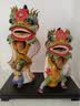 翊珗（YIXIAN）醒狮摆件黄飞鸿舞狮佛山石湾陶瓷非遗工艺品中国特色礼物送老外 小号碧彩礼盒装【赠精美底座】 实拍图