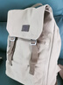 新潮代背包男帆布休闲复古双肩包大容量旅行包初高中大学生书包电脑包 2005卡其色【可放15.6英寸电脑】 双肩包 实拍图