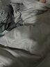 雅鹿水洗冰丝四件套夏季冷感裸睡床单被套双拼色刺绣被罩家用床上用品 曼森-山灰+中灰【凉感适合裸睡】 1.8m 床单款 四件套【被套2*2.3m】 实拍图
