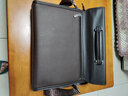 北狐男包真皮男士手提包男包公文包商务休闲头层牛皮单肩斜挎包背包男 棕色横款升级头层牛皮1922 实拍图