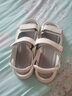 苏妃妃（sufeifei）凉鞋女夏季仙女风运动软底轻便透气露趾平底鞋魔术贴休闲沙滩凉鞋 9128-白蓝 39 实拍图