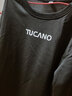 啄木鸟（TUCANO）卫衣男士潮流宽松圆领长袖t恤学生时尚休闲套头上衣男 黑色B 3XL  实拍图