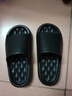 DMPD凉拖鞋男夏季新款防臭户外踩屎感厚底居家防滑按摩底浴室情侣拖鞋 黑色 39-40 (235mm) （适合38-39） 实拍图