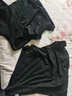 啄木鸟【2件装】夏季短袖T恤男士纯棉宽松大码半袖体恤男装上衣服打底衫 T319黑色+T519黑色 3XL （160-180斤） 实拍图