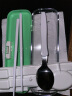 家の物语（KATEI STORY）日本进口筷子勺子套装便携餐具收纳盒不锈钢外带上班学生儿童筷勺 筷勺组合绿色小花 晒单实拍图