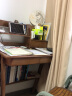 布匠家私北欧实木卧室小书桌迷你小户型窄书桌家用学习电脑桌写字桌带书架 0.7米书架版单桌（胡桃色） 实拍图