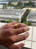 中国黄金（CHINA GOLD）足金999古法传承祥云婚庆黄金对戒送老婆七夕情人节礼物复购补贴 男戒 约10.5g 实拍图
