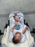 有彩婴幼儿夏季薄款半背衣圆肚兜新生儿护肚兜男女宝宝纱布护肚脐围兜 长颈鹿+大象/半背连脚（2件装） 59#（建议0-3个月） 实拍图