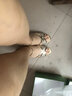 欧雅玲珑粗跟凉鞋女2025夏季新款女鞋鱼嘴水晶高跟鞋女式凉皮鞋百搭配裙子 68167金色 36 实拍图