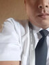海派浩宇 短袖衬衫男免烫商务正装衬衣休闲平纹纯色职业装上衣修身男装 4030白色 3XL (43) 实拍图