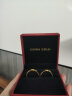 中国黄金（CHINA GOLD）黄金戒指男女款足金双生结情侣对戒求婚结婚情人节生日礼物送女友 双生结戒指-情侣一对 晒单实拍图