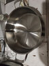 Momscook 慕厨（） 不锈钢火锅鸳鸯锅火锅锅304两用锅 电磁炉燃气通用28cm 32×11cm鸳鸯火锅（XR-YY3211） 实拍图