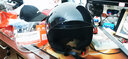 LS2摩托车头盔男女士半覆式安全帽子复古个性电动车四季半盔OF562 加购彩色镜片（备注头盔颜色） XL（建议58-59头围） 实拍图