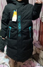 雪中飞【蓄热】童装儿童羽绒服男童女童纯色中大童拼接羽绒服黑色120cm 实拍图