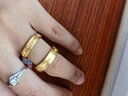 六福珠宝结婚礼物 足金承诺黄金戒指情侣实心戒 计价 约7.31克-男款 实拍图