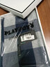 花花公子（PLAYBOY）围巾男士冬季加厚保暖围脖抗寒防风送男朋友生日礼物礼盒装 藏青【礼盒装】 实拍图