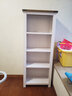 简美丽家 板式实木书架置物架地中海客厅简约白色落地书架组合家具可定制 四层60cm宽（DZH404-60） 实拍图