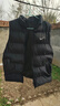 回力男士羽绒棉马甲2025新款秋冬季无袖背心休闲坎肩加厚马甲 M66黑色  支持logo定制 3XL 实拍图