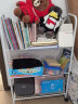蔓斯菲尔 书架落地简易可移动书架带轮铁艺宝宝小书柜置物架幼儿孩童绘本架杂志架小学生矮收纳架 实拍图